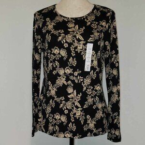 NWT Croft & Barrow Long Sleeve Tee Size Medium